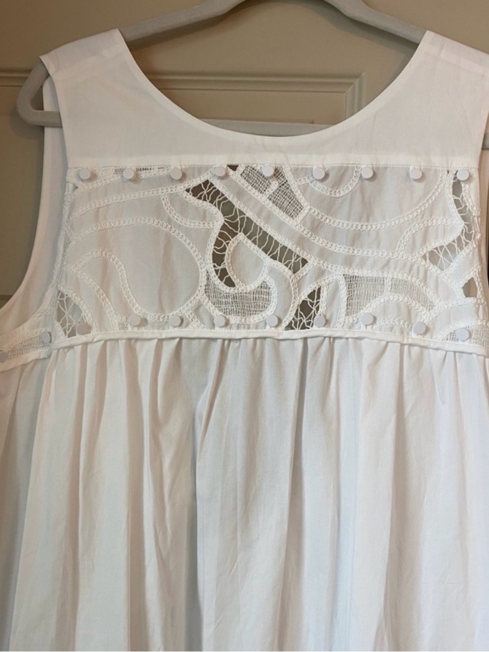 Banana Republic Embroidered Cotton Poplin Maxi Dress - Picture 3 of 4